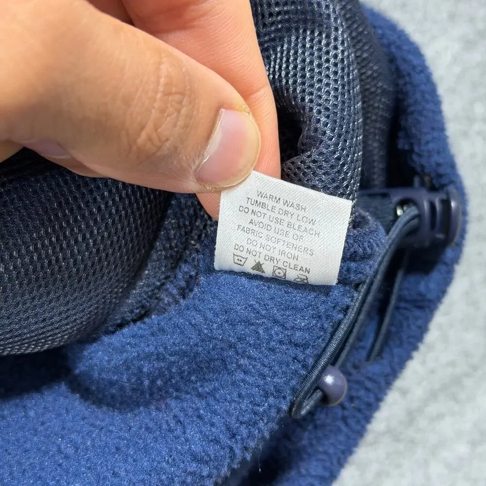 Vineyard Vines Fleece Vest Mens M Navy Full Zip High Collar Preppy Outdoor Layer
